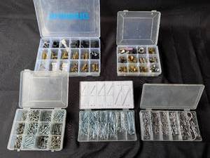lot 85 image: Assorted Collection of Fasteners, Cotter Pins, and Brass Fittings