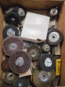 lot 93 image: Collection of Industrial Abrasive and Wire Wheels