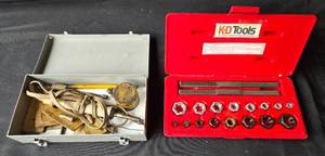 lot 106 image: K-D Tools Tap and Die Set with Vintage Soldering Kit
