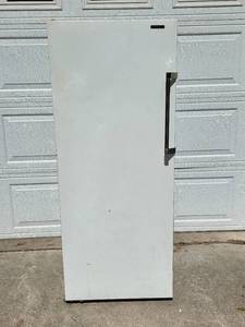 lot 117 image: Used Upright Freezer with Temperature Control and Defrost Feature