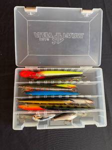 lot 164 image: Collection of Fishing Lures in Tackle Box
