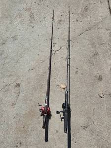lot 202 image: Set of Fishing Rods with Reels - ABU Ambassadeur & Garcia Mitchell