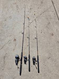lot 206 image: Set of Fishing Rods with Mitchell 408 Reel