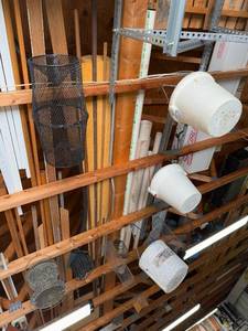 lot 224 image: Assorted Industrial Buckets and Metal Baskets Used for Traps Collection