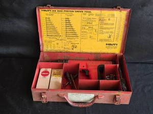 lot 231 image: Hilti DX 350 Piston Drive Tool with Accessories in Metal Carry Case