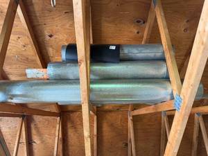 lot 240 image: Assortment of Metal Ductwork Pipes