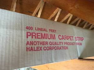 lot 250 image: 400 Lineal Feet Premium Carpet Strip by Halex Corporation