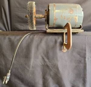 lot 255 image: Used Westinghouse Electric Motor with Wire Brush Attachment