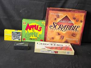 lot 38 image: Collection of Five Classic Board and Tile Games