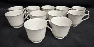 lot 47 image: Set of Grace Concerto Fine China Cups with Cream and Sugar Set