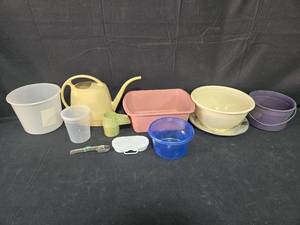 lot 97 image: Collection of Assorted Plastic Kitchenware and Garden Accessories