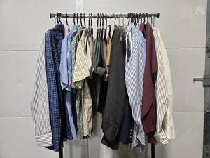 lot 104 image: Collection of Mens Dress Shirts and Pants in Various Sizes
