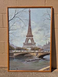 lot 105 image: Framed Print of Eiffel Tower by Georges B