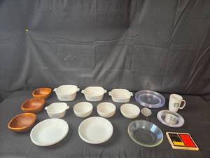 lot 154 image: Collection of Ceramic and Glass Dishware Including Corelle and Starbucks Mug