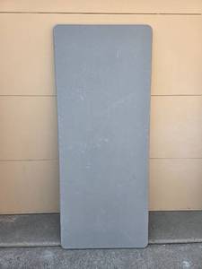 lot 172 image: Folding Plastic Banquet Table with Metal Legs