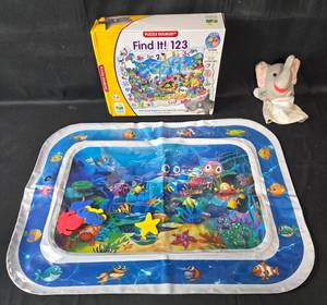 lot 200 image: Childrens Find It 123 Puzzle Set with Elephant Hand Puppet - game pieces unverified