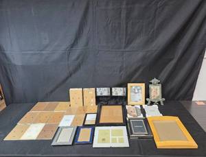 lot 258 image: Assorted Collection of Picture Frames Including Waterford and Decorative Pieces