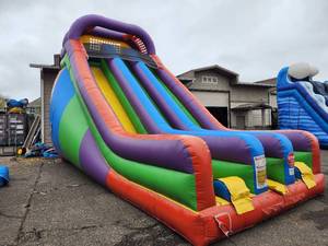 23 Ft Double Bay Dry Slide