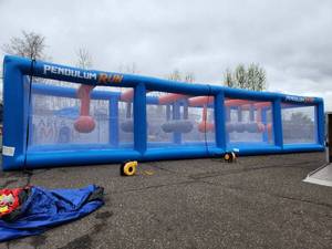 50 Ft Zorb Ball Pendulum Obstacle Course  - 50 X 20 X 16