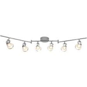lot 4 image: Hampton Bay 6-Light 4 ft. Chrome Integrated LED Track Lighting Kit Customer Returns See Pictures