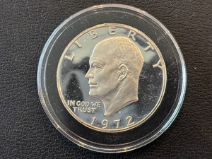 lot 27 image: 1972-S Eisenhower Silver Dollar Proof