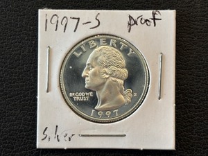 lot 29 image: 1997-S Washington Silver Quarter Proof