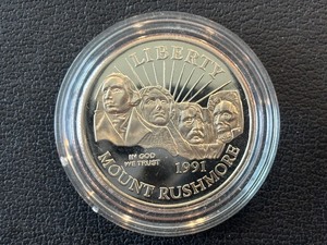 lot 36 image: 1991-S Mount Rushmore Half Dollar Proof