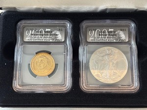 2007 Silver Eagle and Washington Dollar Set #151 of 895