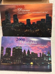 lot 63 image: 2008 P & D Mint Sets