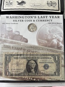 lot 94 image: Last Year Silver Quarter and Dollar