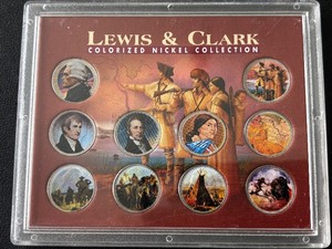 lot 120 image: Lewis & Clark Colorized Nickel Collection