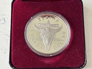 lot 125 image: 1982 Canada Silver Dollar Regina