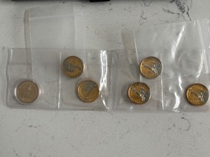 lot 146 image: Gold and Silver Layered Presidential Dollars