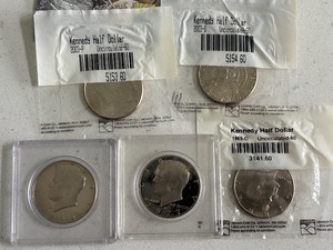 lot 158 image: Kennedy Half Dollars