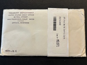 lot 163 image: 1971 Mint Set in Unopened Envelope from the Mint
