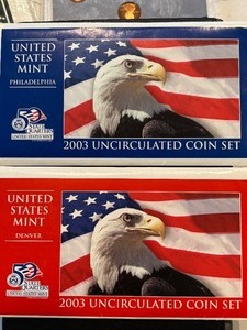 lot 165 image: 2003 P & D Mint Sets