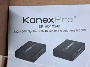 lot 1054 image: Kanex Pro 1x2 HDMI Splitter with 4K Cinema Resolutions & EDID SP-HD1x24K