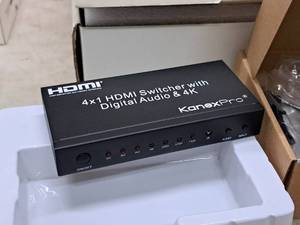 lot 1059 image: Kanex Pro 4x1 HDMI Switcher with Digital Audio & 4K