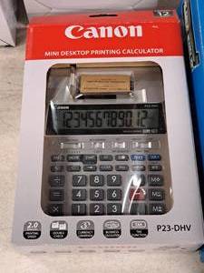 lot 1128 image: Canon Mini Desktop Printing Calculator P23-DHV