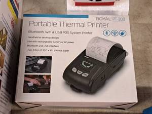 lot 1129 image: Royal Portable Thermal Printer PT-300