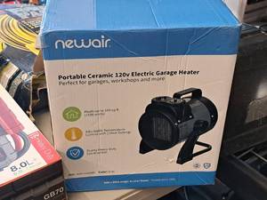 lot 1135 image: Newair Portable Ceramic 120V Electric Garage Heater