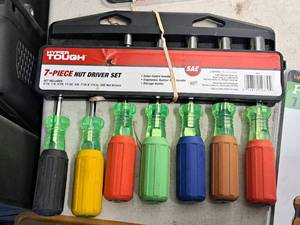 lot 1160 image: Hypertough Nut Driver Set  SAE 316-12 7-piece