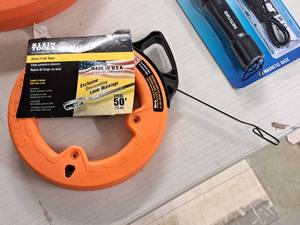 lot 1186 image: Klein Tools 50 Fish Tape  Flat Steel
