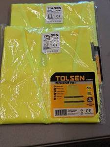 lot 1193 image: Lot of (2) Tolsen Safety Reflector Vests - 2X-Large, 3X-Large