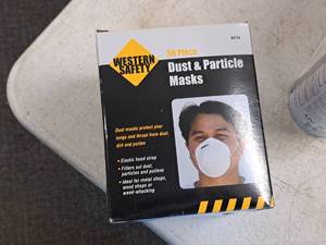 lot 1213 image: Western Safety Dust & Particle Mask 50-piece