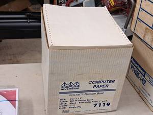 lot 1215 image: Lot of (1 Box) Riverside Computer Paper   20# Premium Bond  Resume 9-12x11