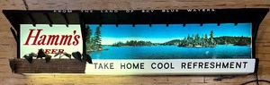 RARE Vintage Hamms Beer Advertising Light-Up Sign