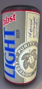 lot 16 image: Pabst Light Beer Illuminated Advertising Can Sign - 3D