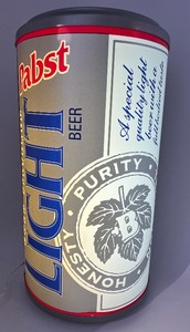 lot 17 image: Pabst Light Beer Illuminated Advertising Can Sign - 3D