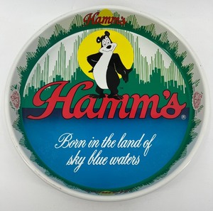 lot 34 image: Vintage Hamms Beer Serving Tray with Iconic Artwork